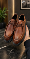 Chaussures Casual Marron à Lacets – Élégance & Style Intemporel